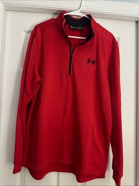 Under Armour Red Men’s 1/4 Zip Performance Jacket